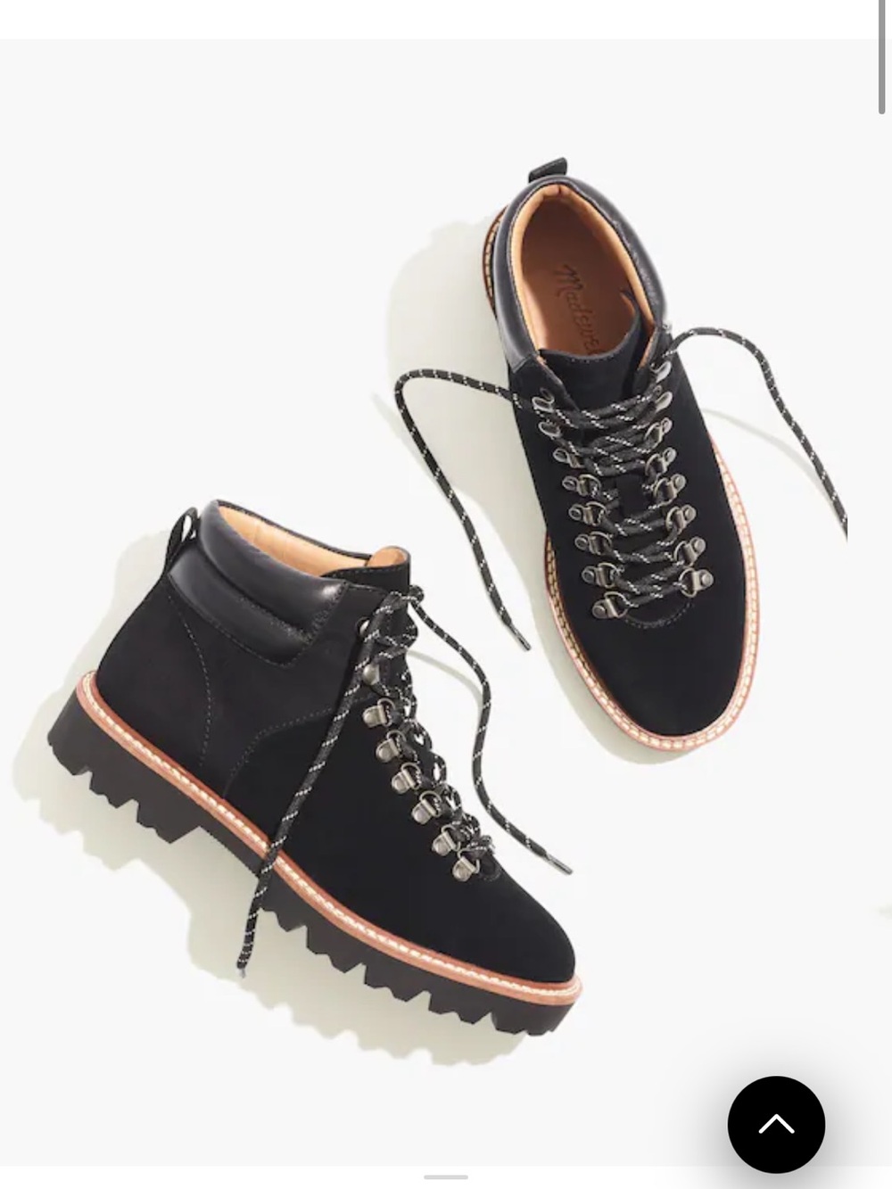 Madewell The Citywalk Lugsole Hiker Boot in Leather